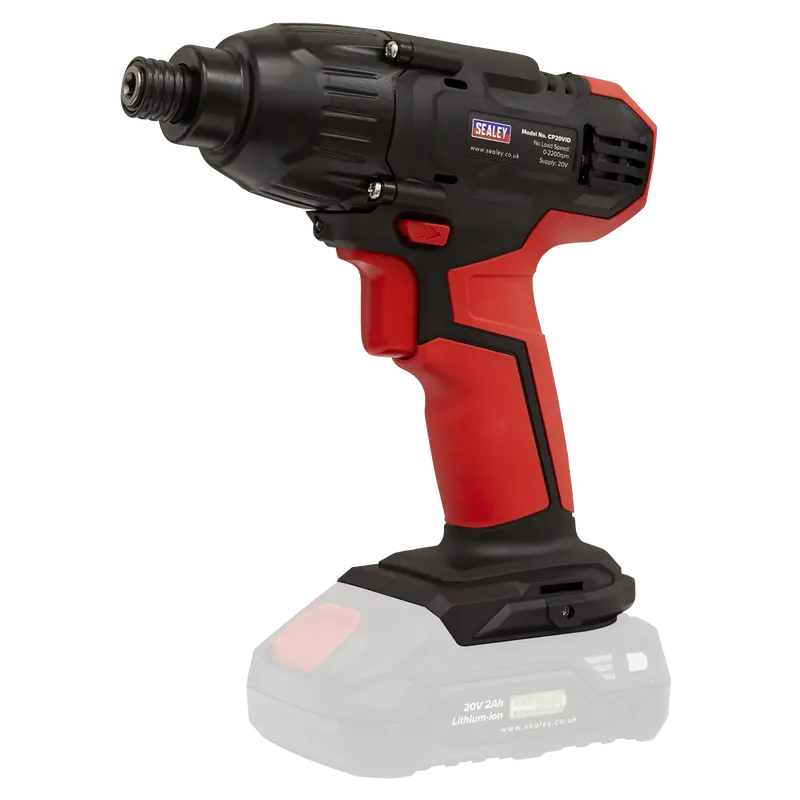 Sealey Impact Driver 20V Sv20 Series 1/4"Hex Drive - Body Only Cp20vid 1