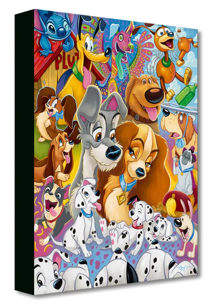 So Many Disney Dogs - Tim Rogerson - Treasures On Canvas 1