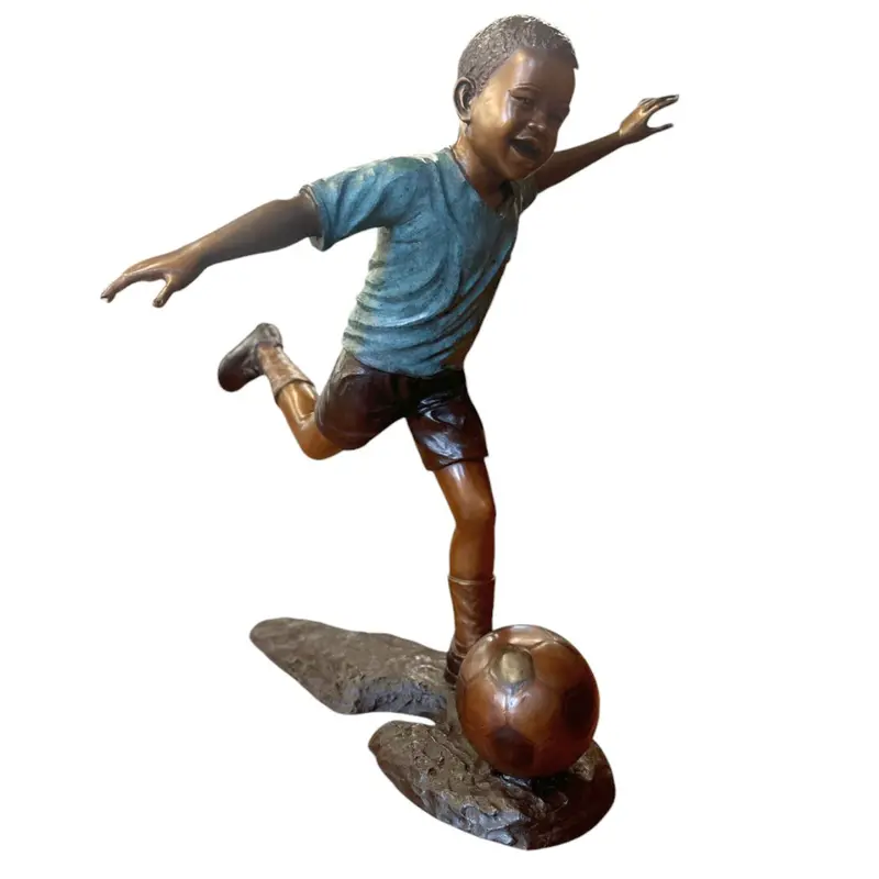 Soccer Kicker Statue 1