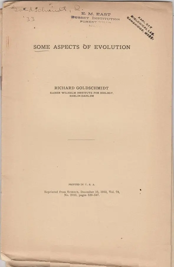 Some Aspects Of Evolution 1