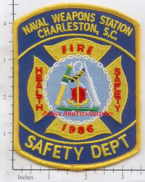 South Carolina - Charleston Naval Weapons Station Safety Dept Fire Dept Patch 1