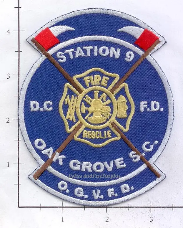 South Carolina - Oak Grove Station 9 Fire Dept Patch 1