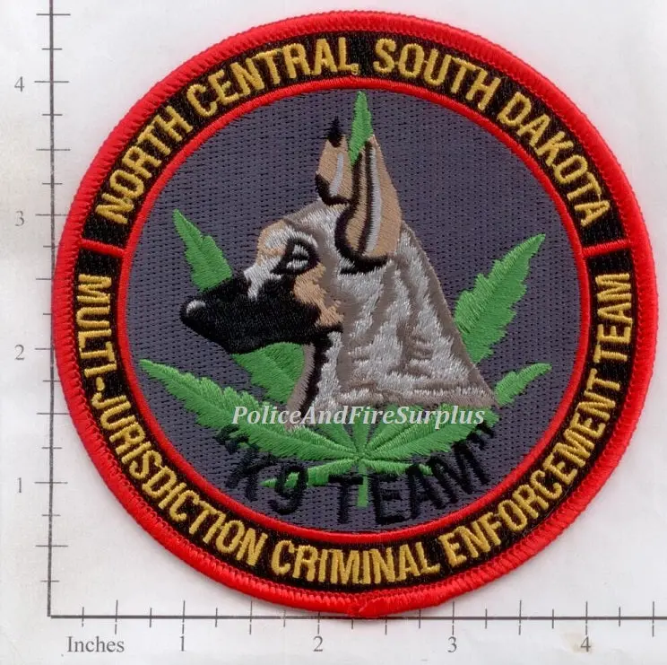 South Dakota - North Central Multi Jurisdiction Criminal Enforcement Team K-9 Police Dept Patch 1