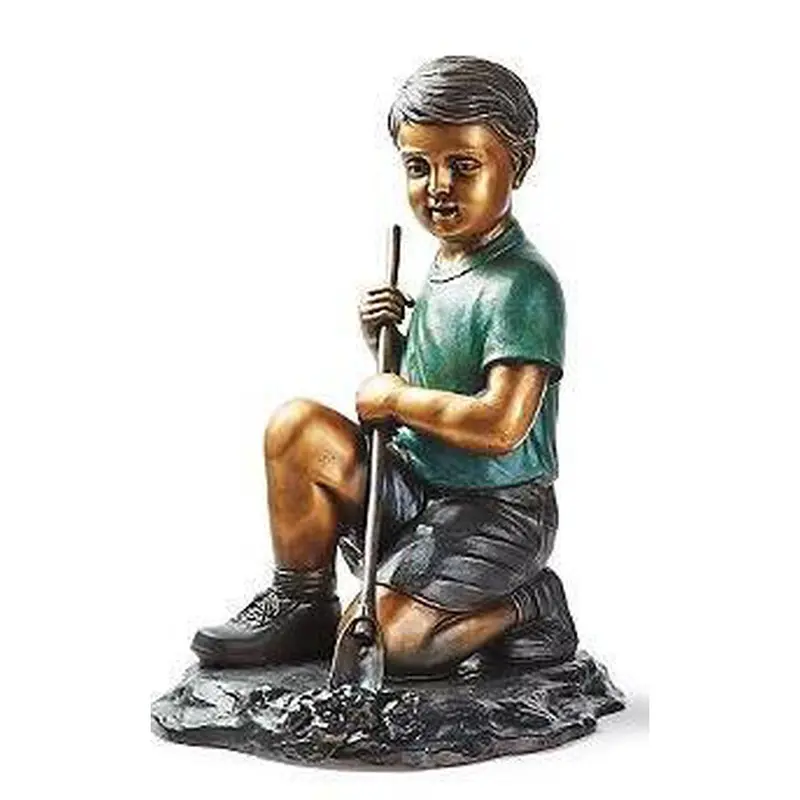 Spring Gardening Boy With Shovel 1