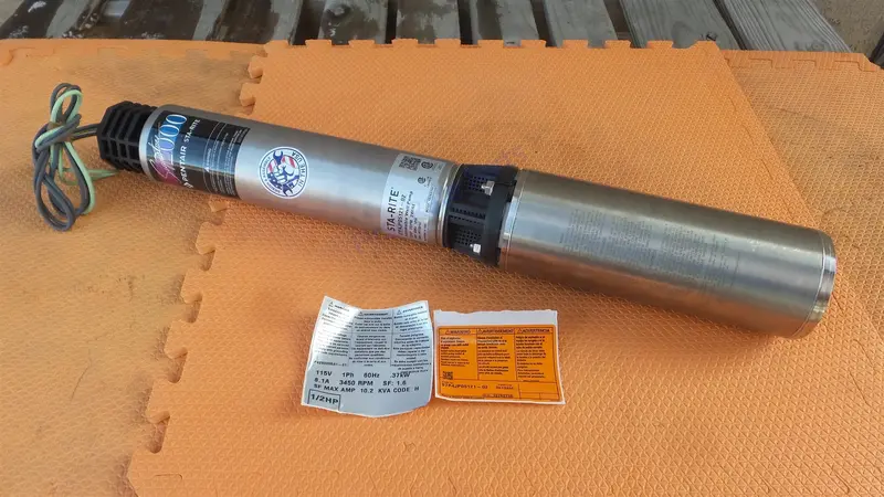Sta-Rite S7p4jp05121-02 Submersible Well Pump S7p4hs05121-02 115V 1/2Hp 1