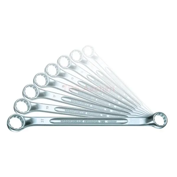 Stahlwille Double Ended Ring Spanner With Shallow Offset. 23/8 1