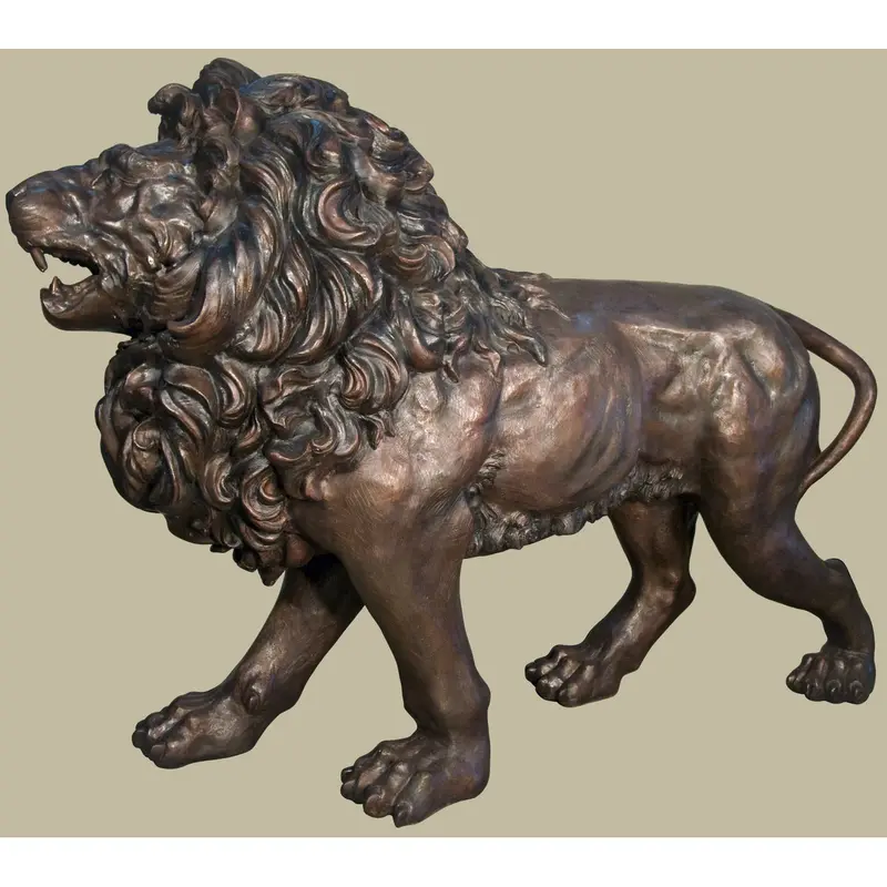 Stalking Lion Statue Left 1