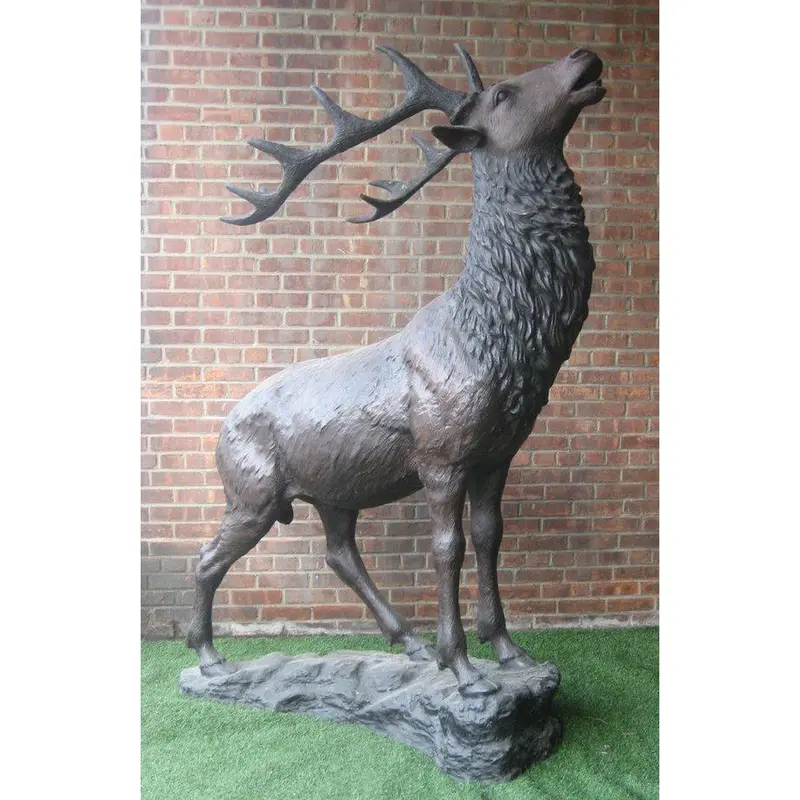 Standing Bronze Elk Sculpture 1