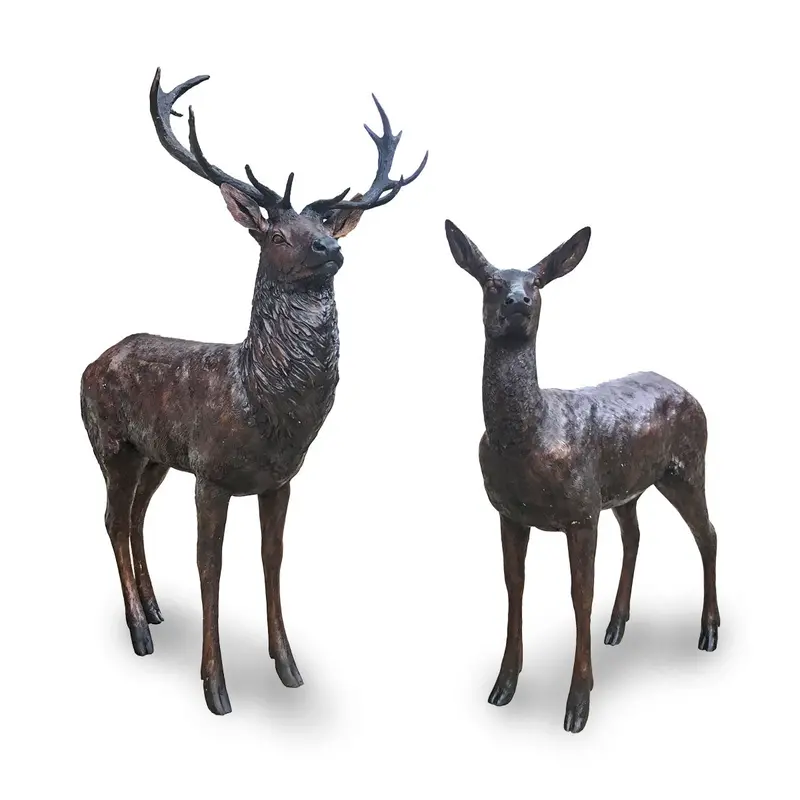 Standing Deer - Buck & Doe 1