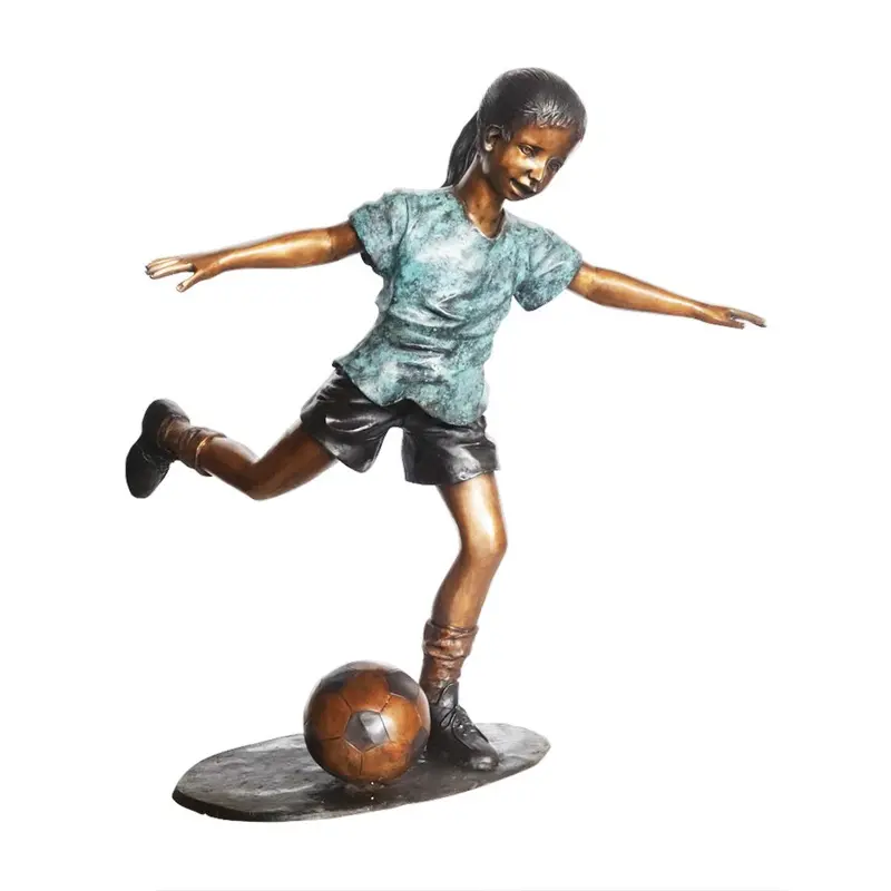 Star Kicker Soccer Statue 1