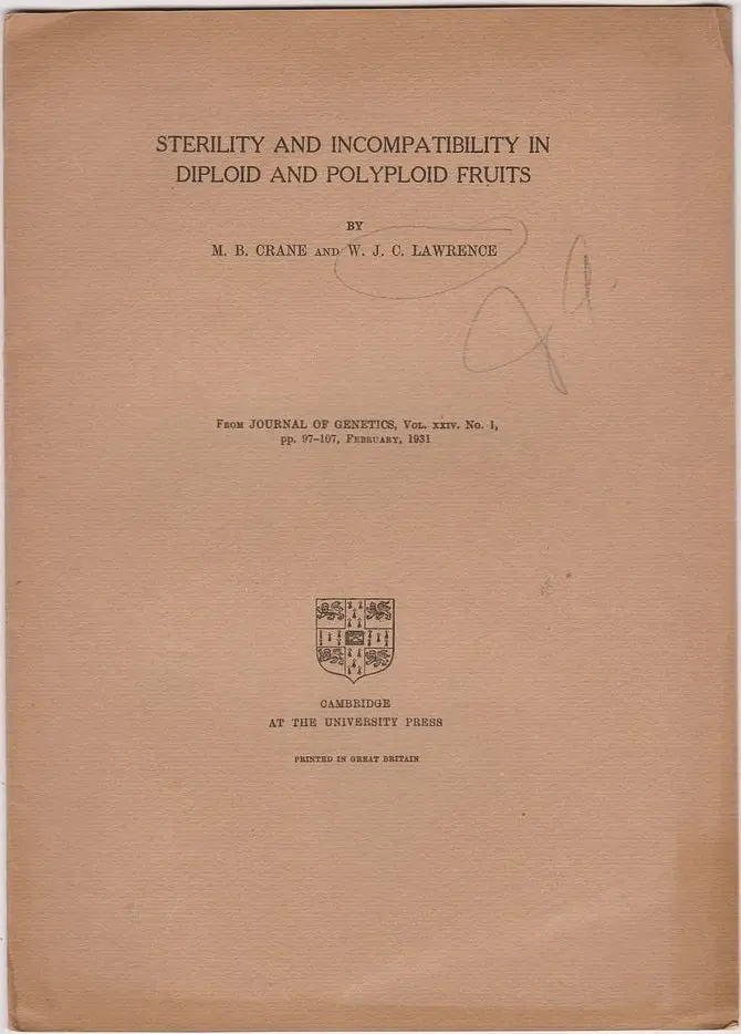 Sterility And Incompatibility In Diploid And Polyploid Fruits 1