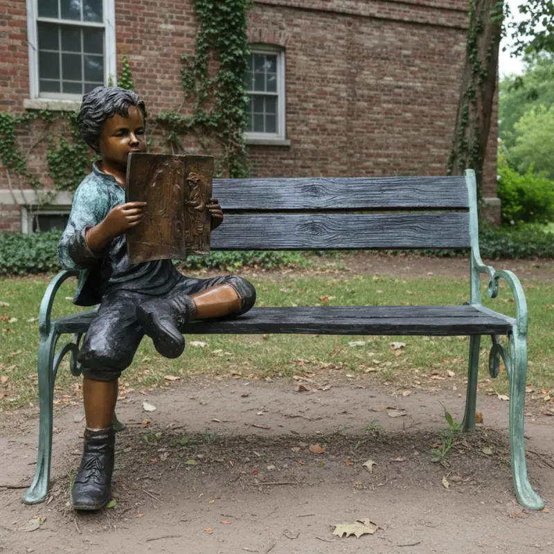 Storytime Hideaway Bench Statue 1