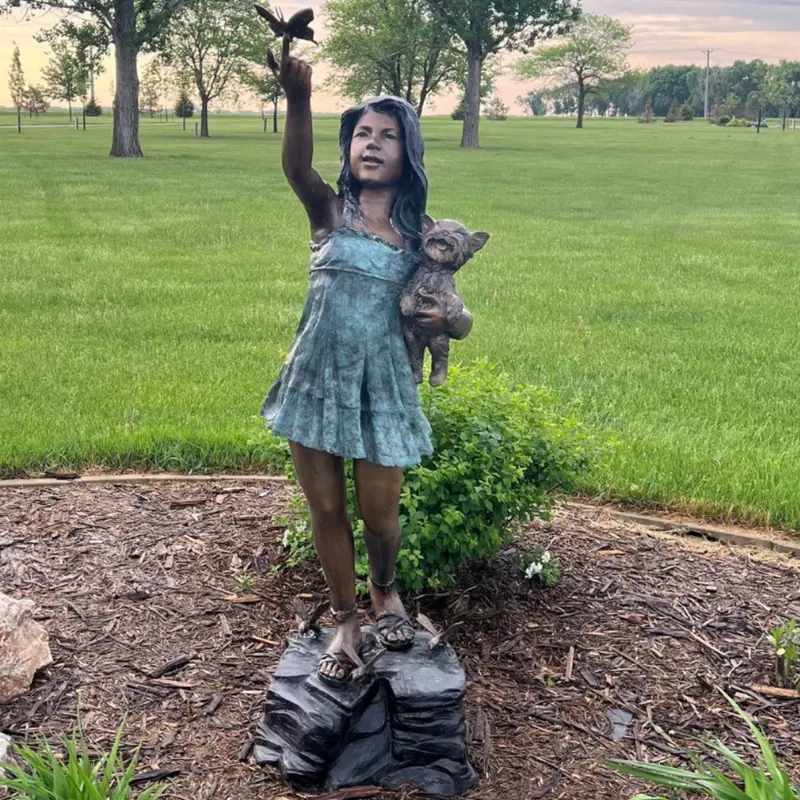Summer Butterfly Bronze Statue 1