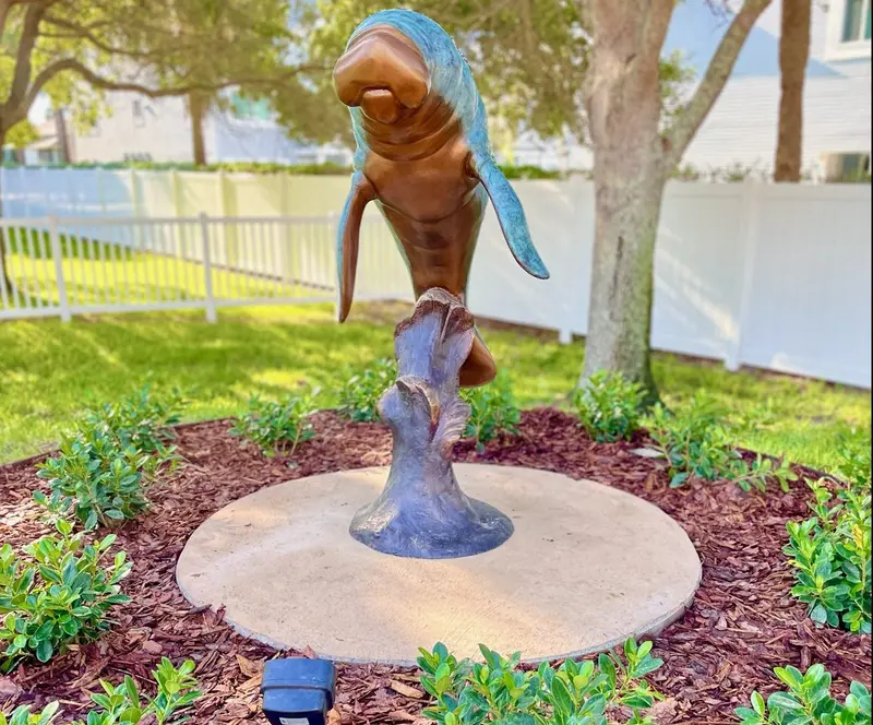 Swimming Manatee Statue 1
