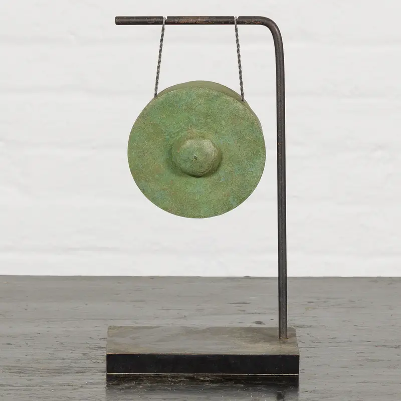 Swinging Gong On Custom Base 1