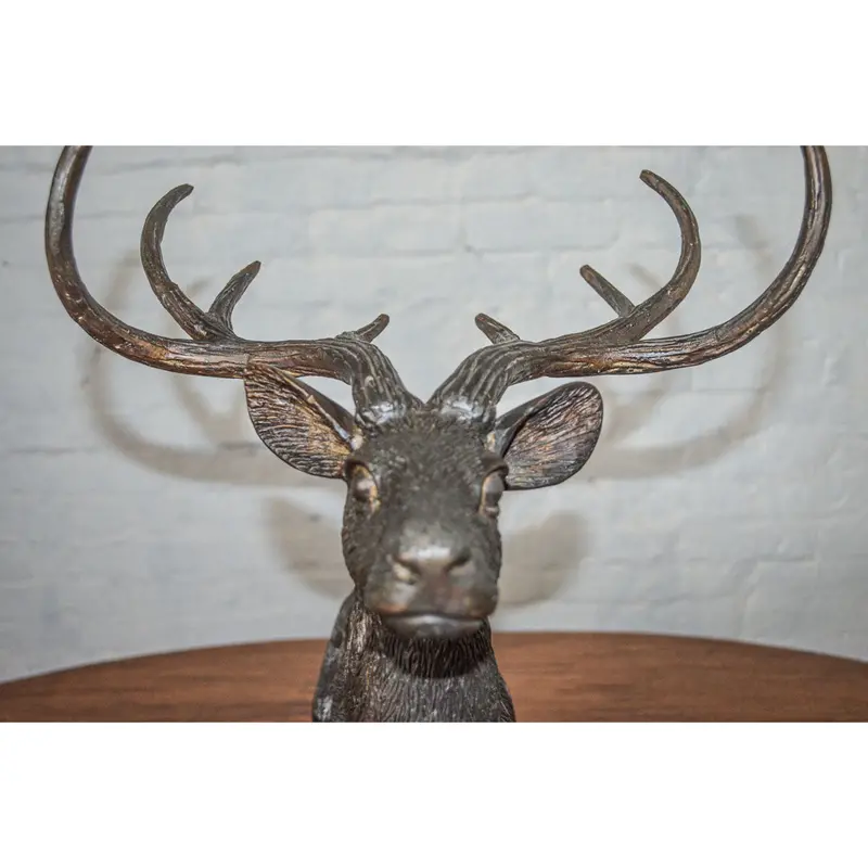 Tabletop Bronze Deer Statue 2