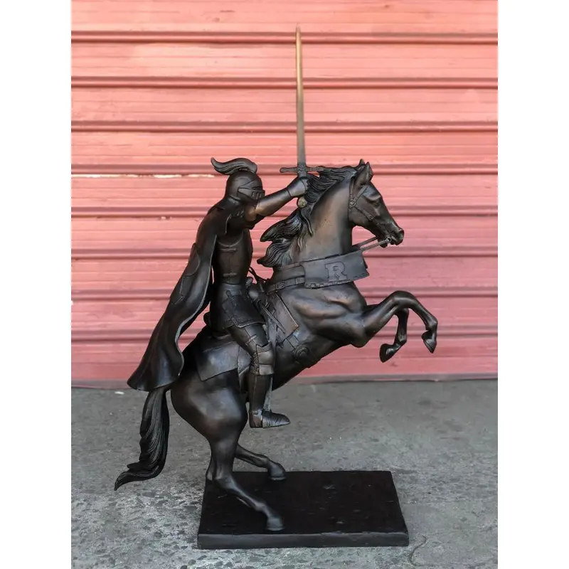 Tabletop Rutgers University Victory Knight & Horse Statue 1