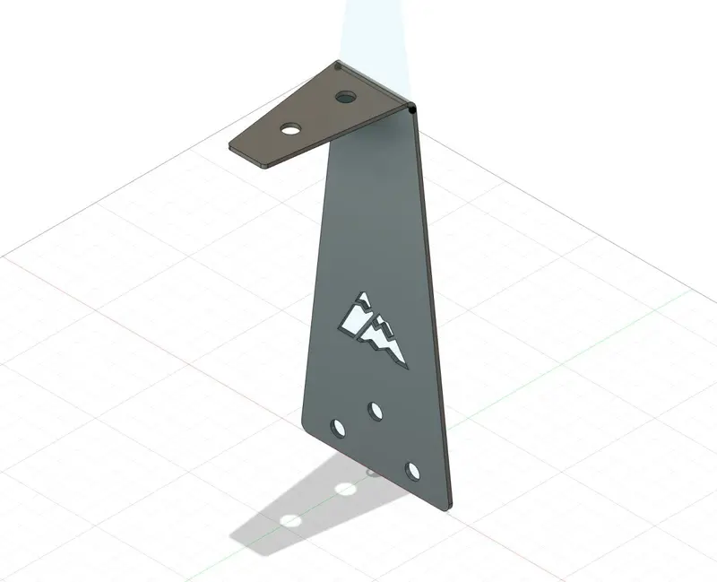 Teardrop Trailer Roof Rack Brackets - Digital Files 1