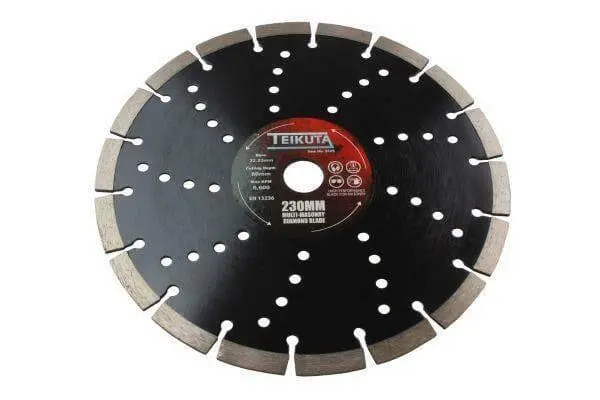 Teikuta 230 X 10 X 22.23Mm Segmented Multi-Masonry Diamond Cutting Blade 9125 1