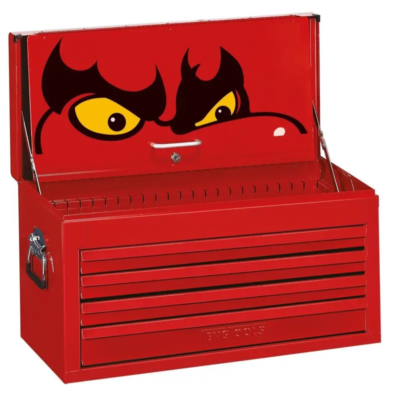 Teng Tools 26" Classic Tool Chest 4 Drawer Red Tc804ev 1