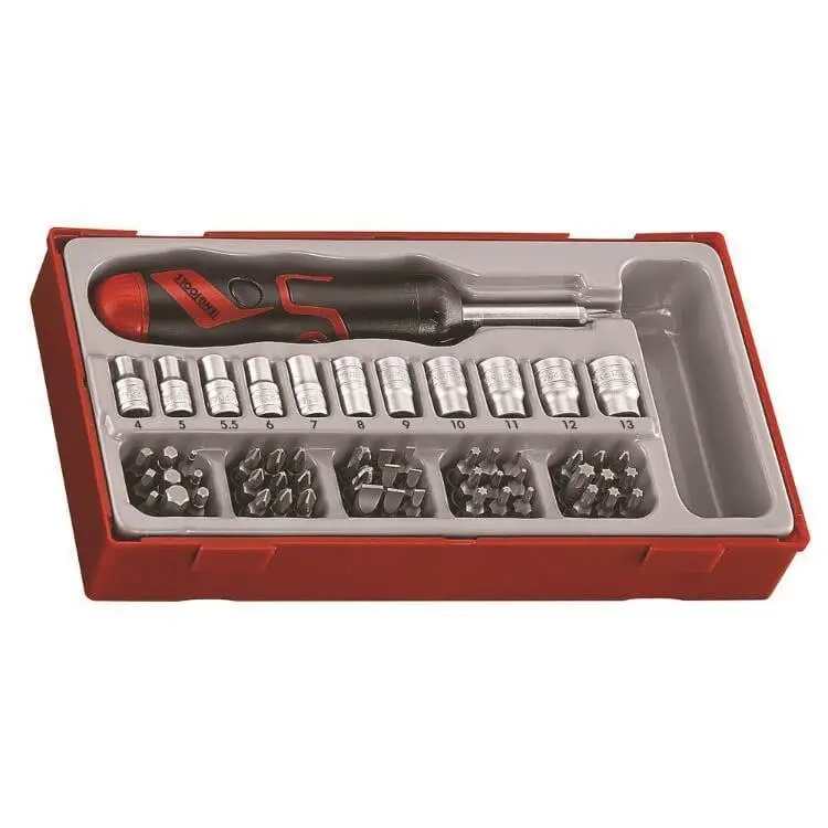Teng Tools 64 Piece Angled Ratcheting Bits Driver Set Ttmdrt64 1