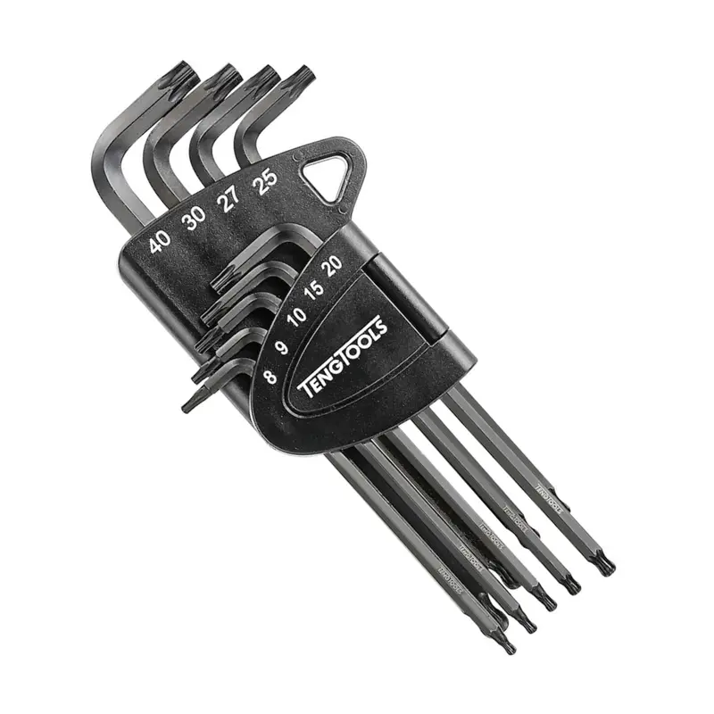 Teng Tools Ball Point Tx Key Set Cr-Mo 9Pc Torx Tx10-Tx50 1499Tx 1