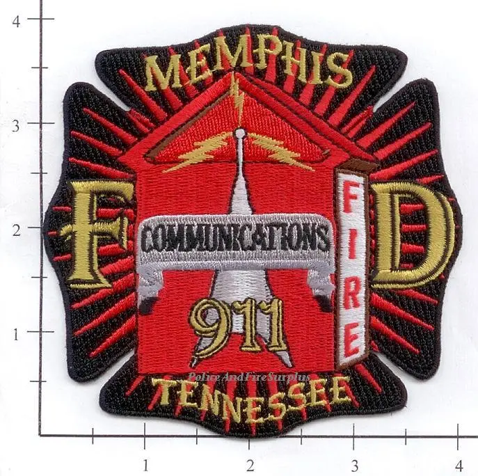 Tennessee - Memphis 911 Communications Fire Dept Patch 1