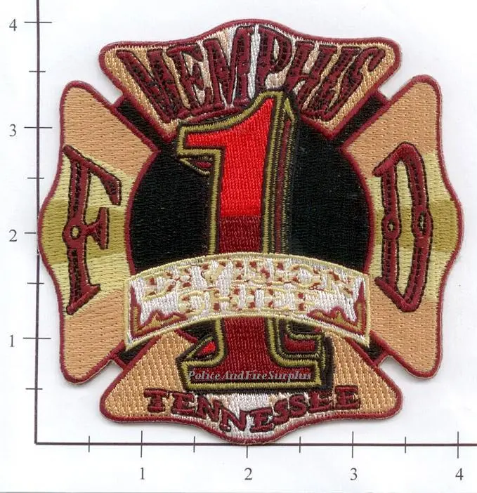 Tennessee - Memphis Division Chief 1 Fire Dept Patch 1