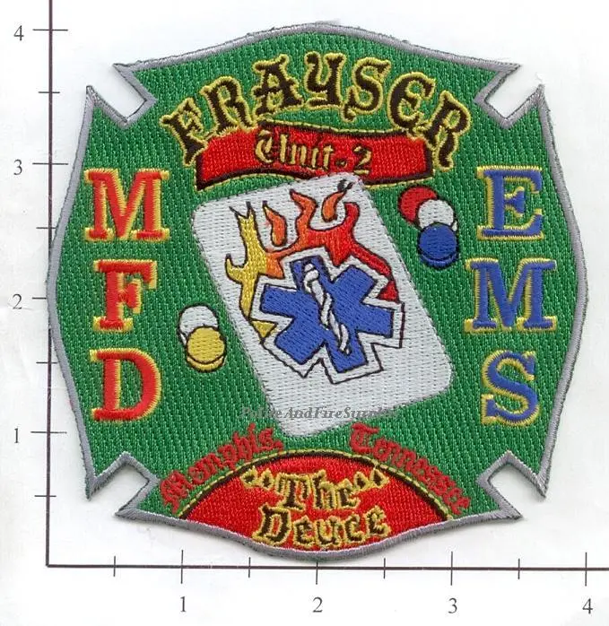 Tennessee - Memphis Ems Unit 2 Fire Dept Patch 1