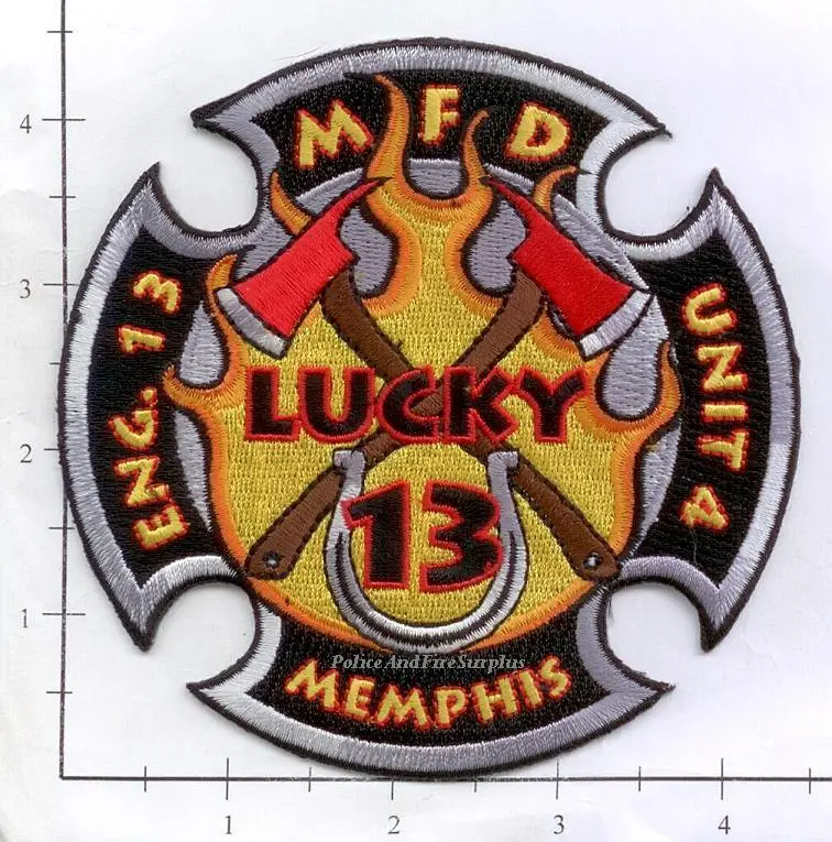 Tennessee - Memphis Engine 13 Ambulance Unit 4 Fire Dept Patch 1