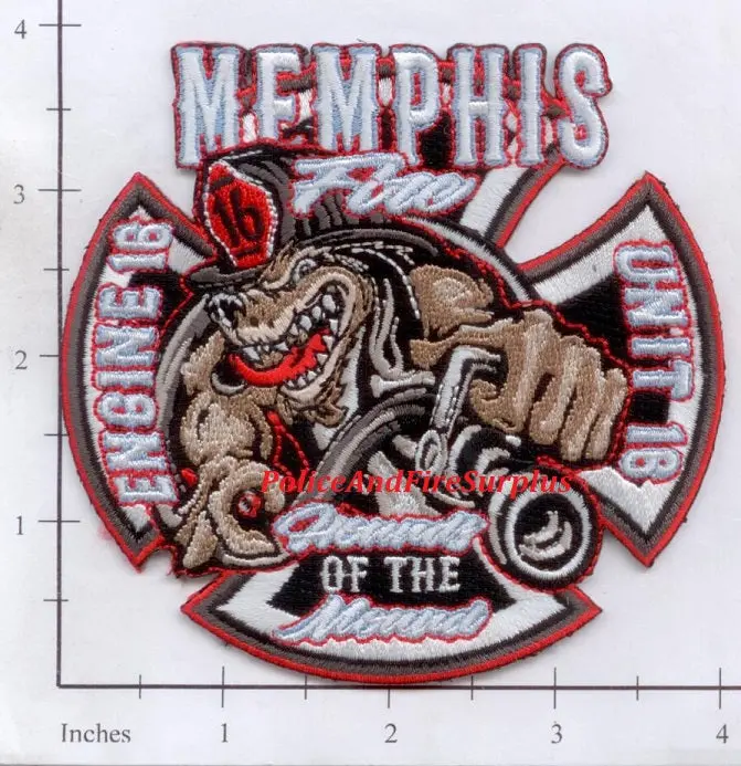 Tennessee - Memphis Engine 16 Unit 16 Fire Dept Patch V1 1