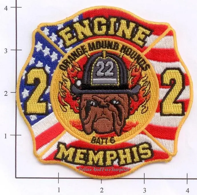 Tennessee - Memphis Engine 22 Battalion 6 Fire Dept Patch 1