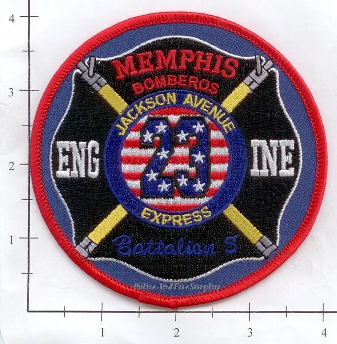 Tennessee - Memphis Engine 23 Battalion5 Fire Dept Patch 1
