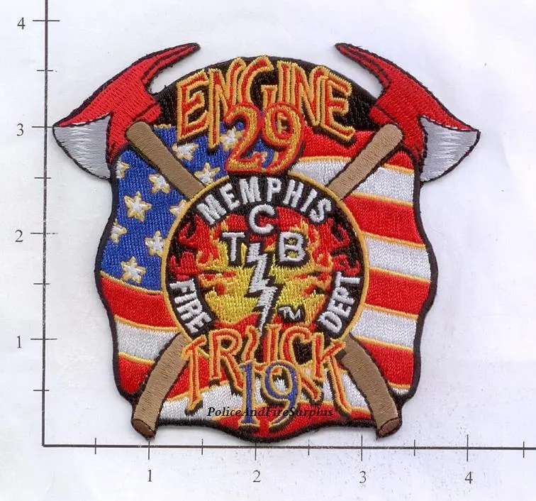 Tennessee - Memphis Engine 29 Truck 19 Fire Dept Patch 1