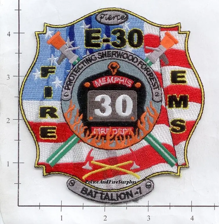 Tennessee - Memphis Engine 30 Battalion 7 Fire Dept Patch 1