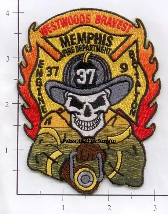 Tennessee - Memphis Engine 37 Battalion 9 Fire Dept Patch 1