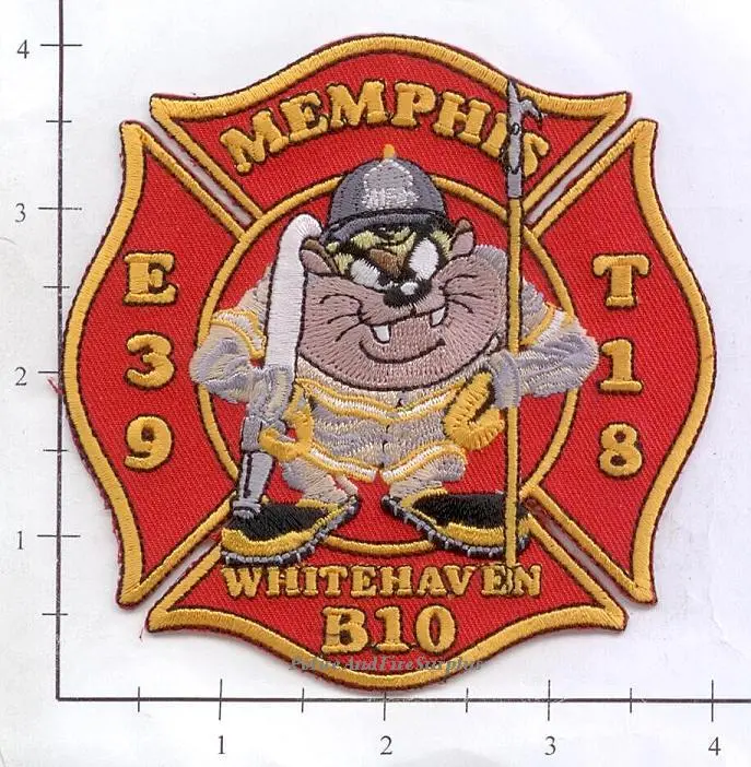 Tennessee - Memphis Engine 39 Truck 18 Battalion 10 Fire Dept Patch 1