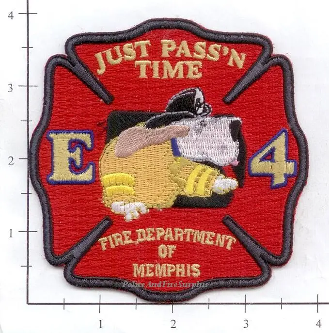 Tennessee - Memphis Engine  4 Fire Dept Patch 1