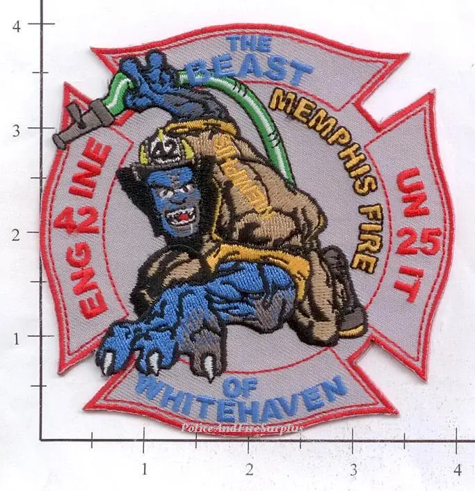 Tennessee - Memphis Engine 42 Unit 25 Fire Dept Patch 1