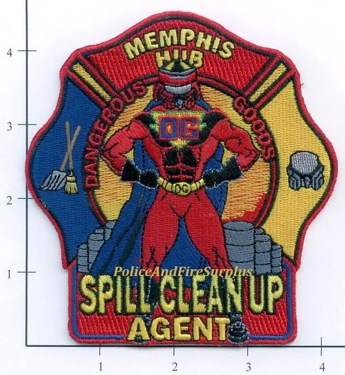 Tennessee - Memphis Fedex Hazardous Materials Spill Cleanup Fire Dept Patch 1