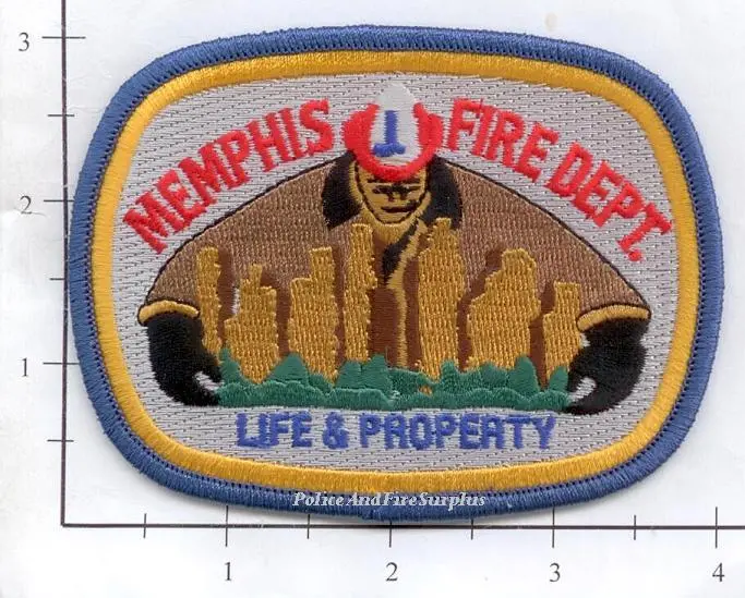 Tennessee - Memphis Fire Dept Patch Without Facepiece 1