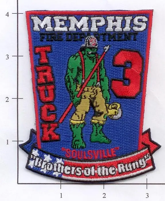 Tennessee - Memphis Truck  3 Fire Dept Patch 1
