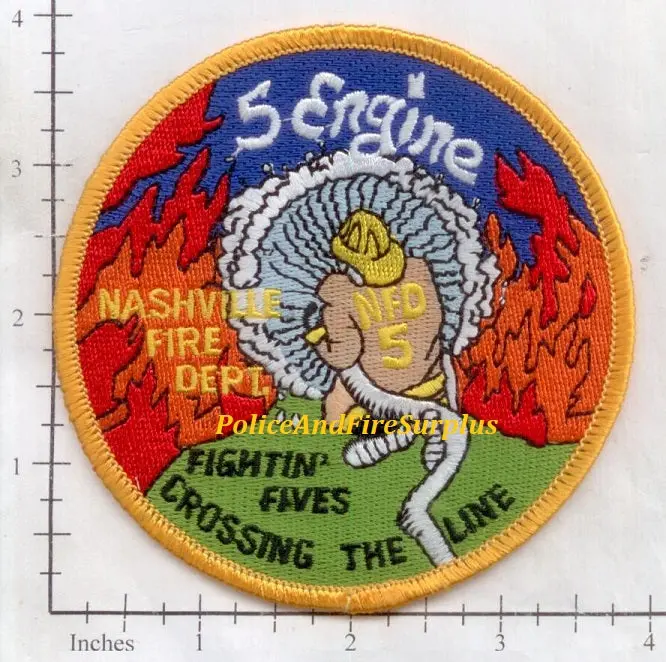 Tennessee - Nashville Engine  5 Fire Dept Patch 1