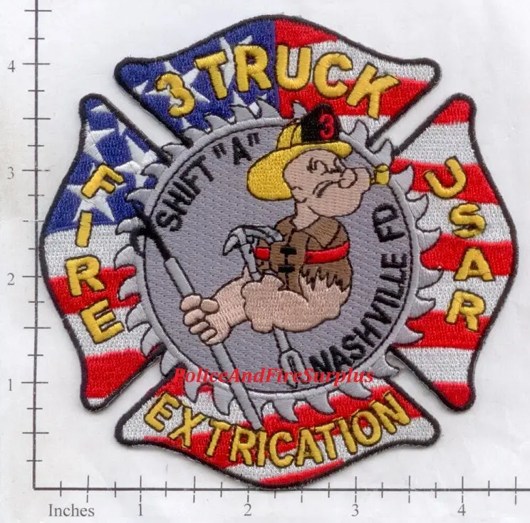 Tennessee - Nashville Truck  3 Fire Dept Patch 1