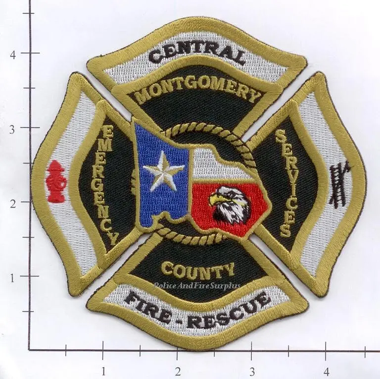 Texas - Central Montgomery County Fire Rescue Patch 1