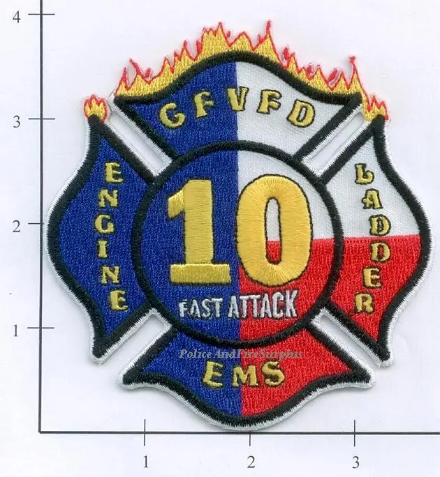 Texas - Cyfair Station 10 Volunteer Fire Dept Patch 1