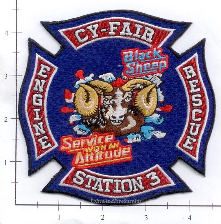 Texas - Cyfair Station  3 Fire Dept Patch V1 1