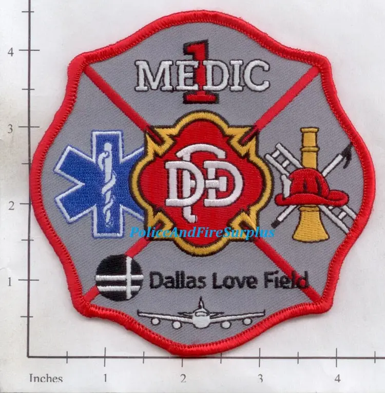 Texas - Dallas Love Field Medic 1 Fire Dept Patch 1