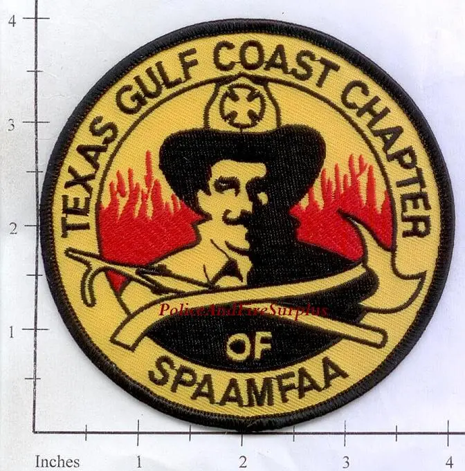 Texas - Gulf Coast Chapter Of Spaamfaa Fire Dept Patch V3 1