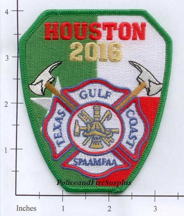 Texas - Houston Chapter Of Spaamfaa 2016 Fire Dept Patch 1